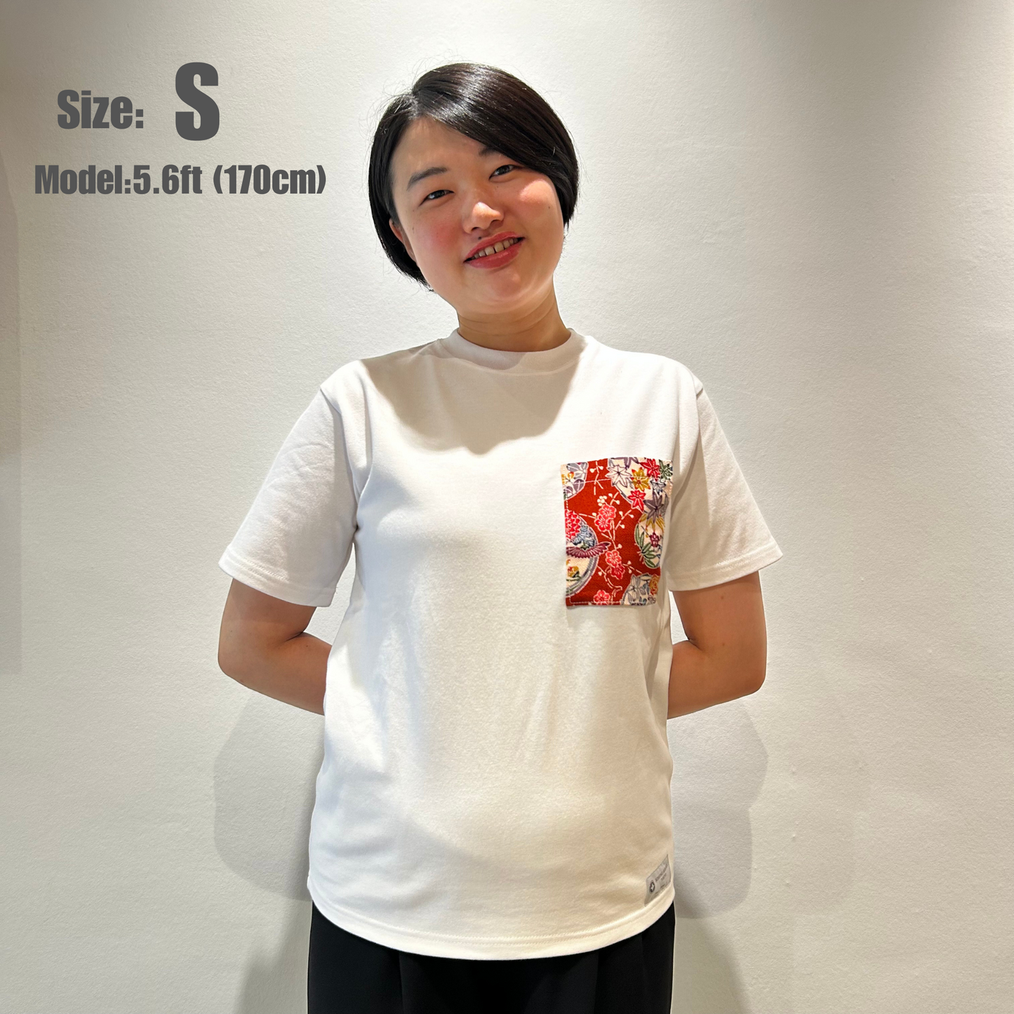 【Size: M】着物Tシャツ White 03