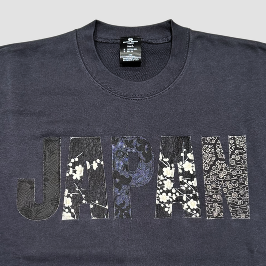 【Size:L】着物JAPANスウェット, Navy 10