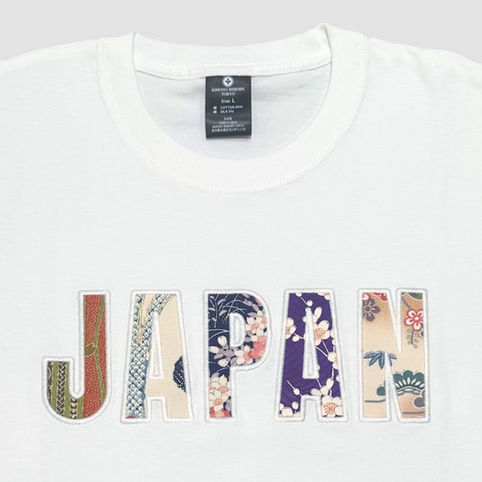 【Size:L】着物 JAPAN Tシャツ White 10