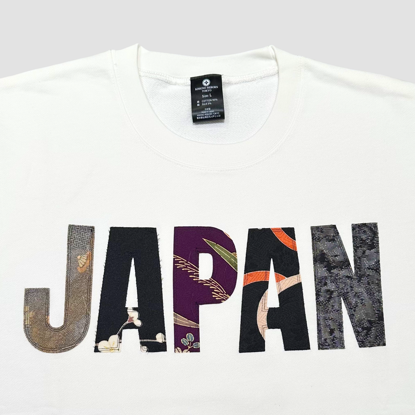 【Size:L】着物JAPANスウェット, White 10