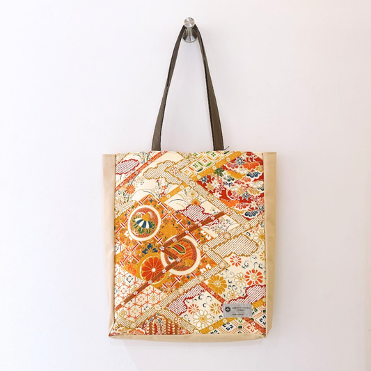 Kimono Tote with depth Beige 24
