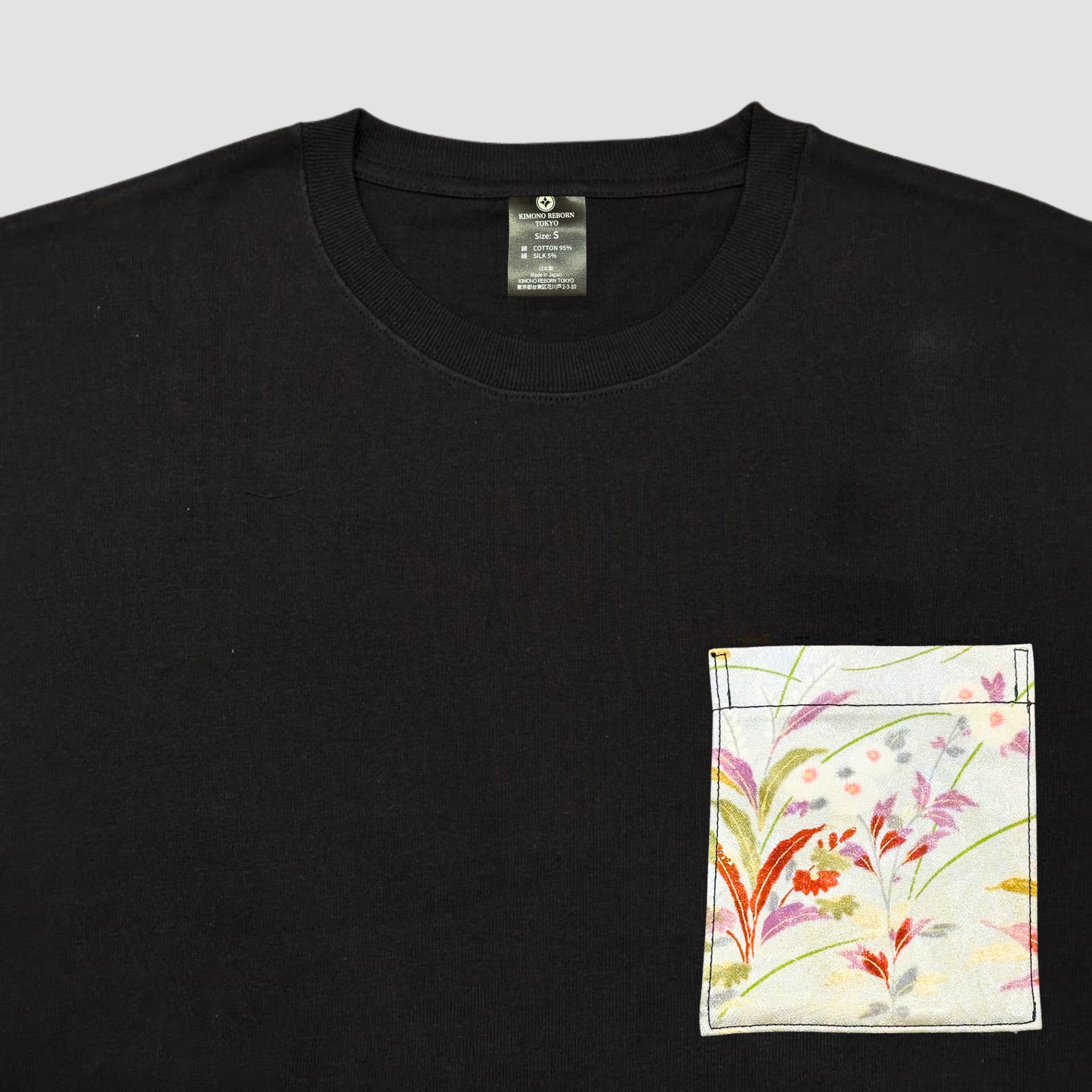 【Size:S】着物Tシャツ  Black 78