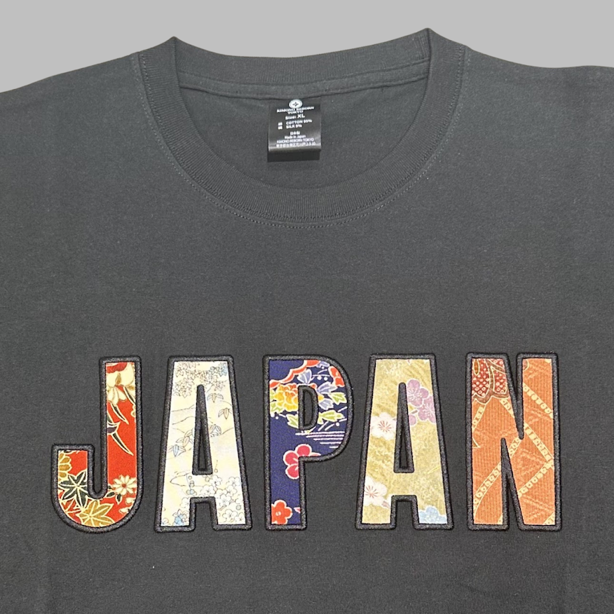 【Size:XL】Kimono JAPAN T-shirt Black 12