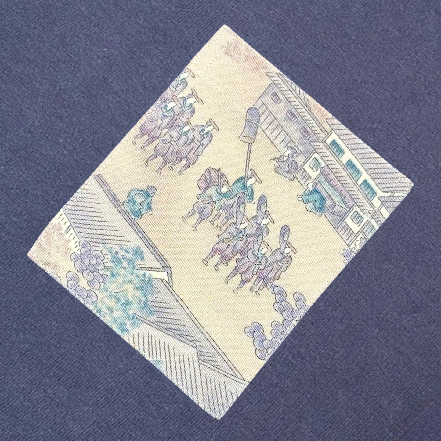 【Size:XL】着物Tシャツ Navy 090