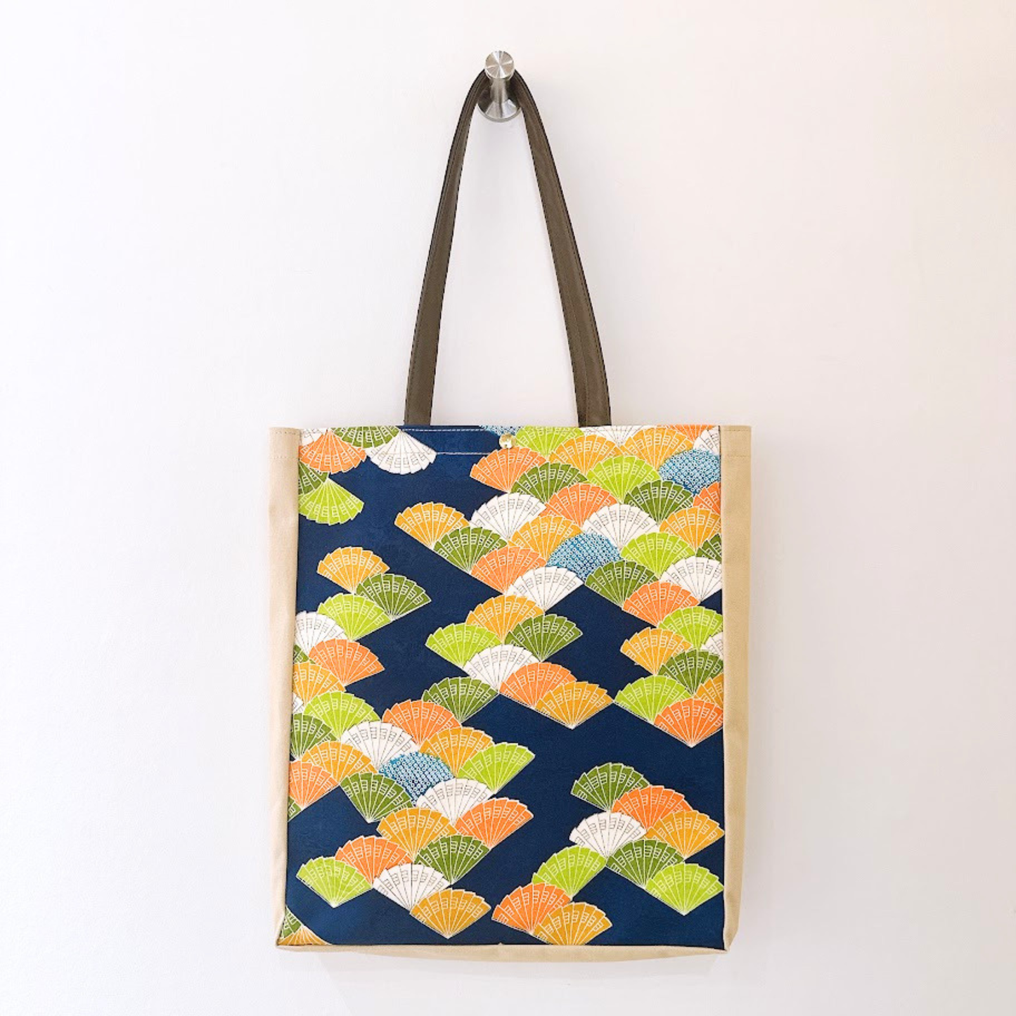 Kimono Tote with depth Beige 25