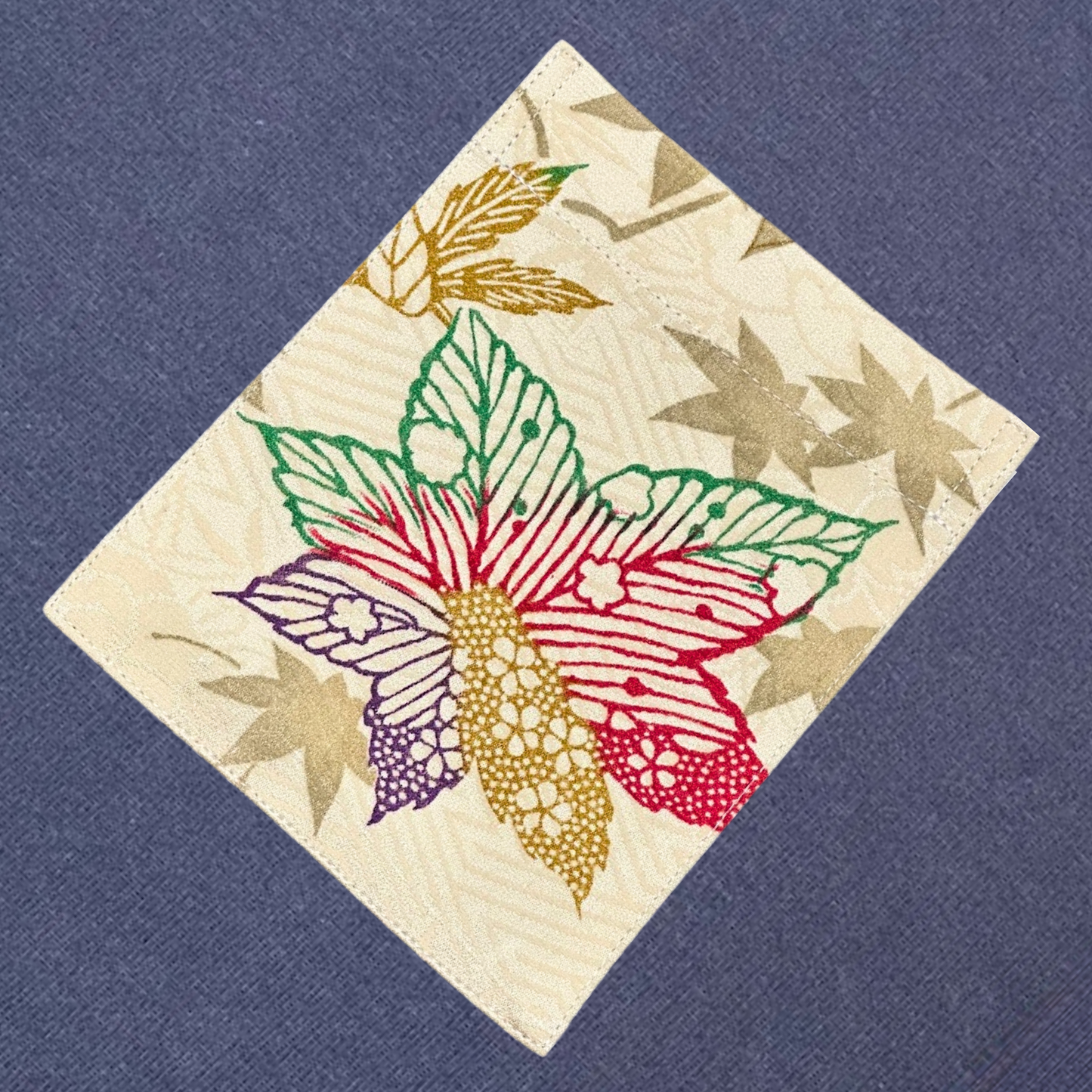 【Size:XL】Kimono T-shirt, Navy 091