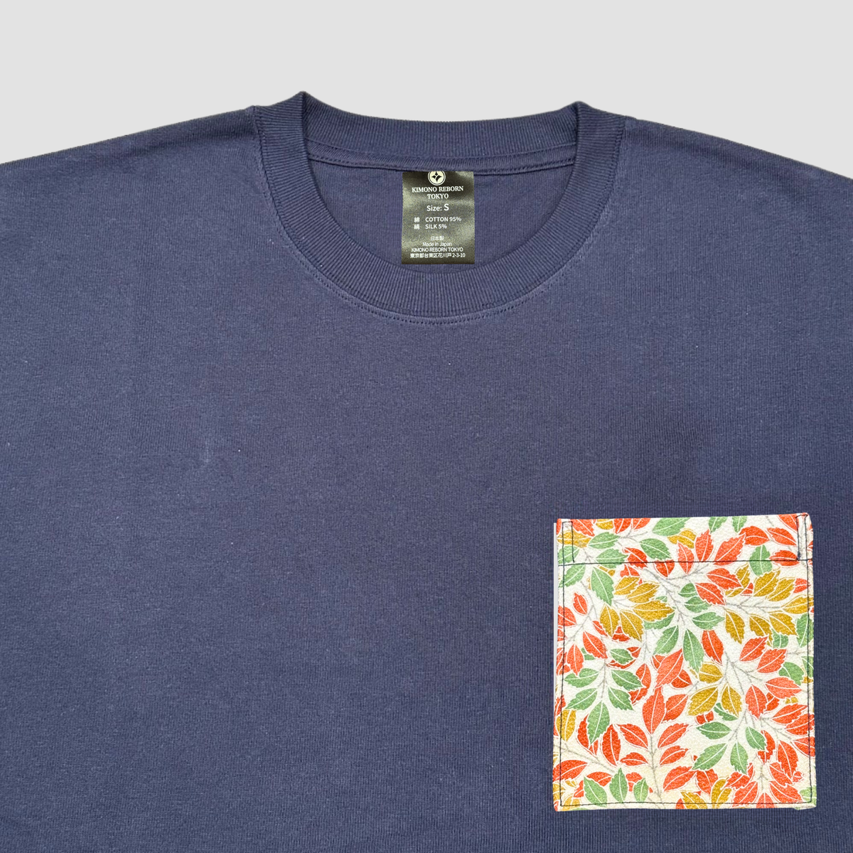 【Size:S】着物Tシャツ  Navy 101