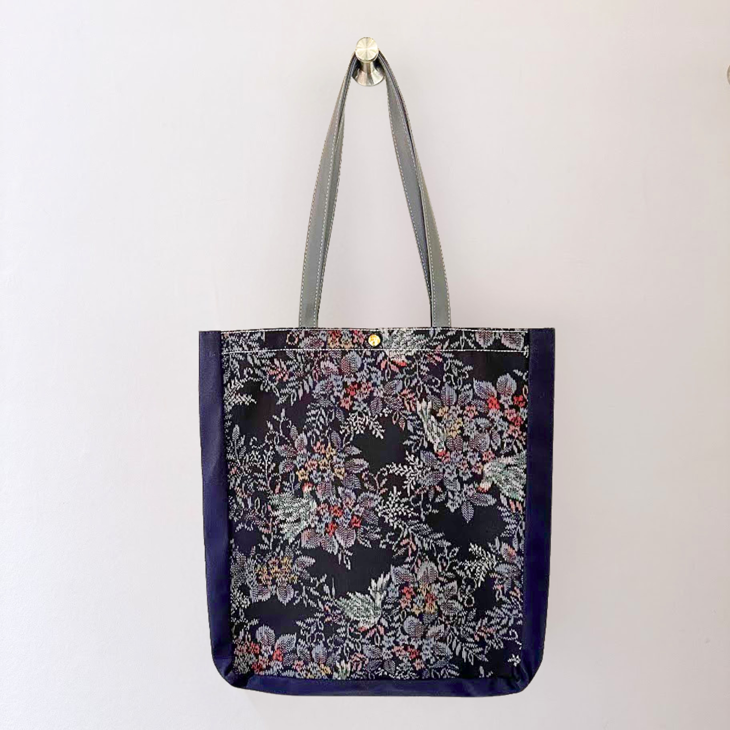 Kimono Tote with depth Navy 47