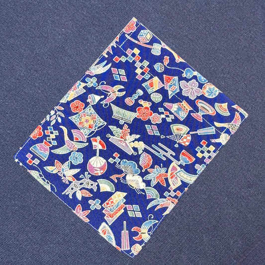【Size:XL】着物Tシャツ Navy 093