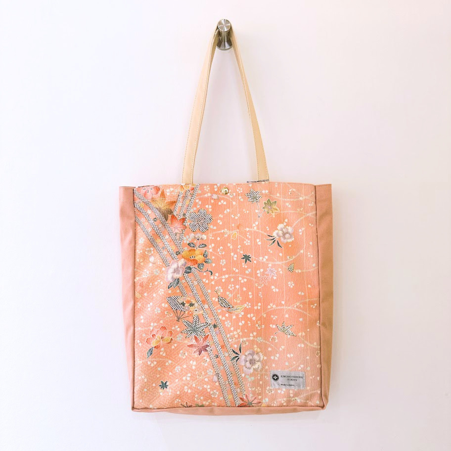 Kimono Tote with depth Pink 32