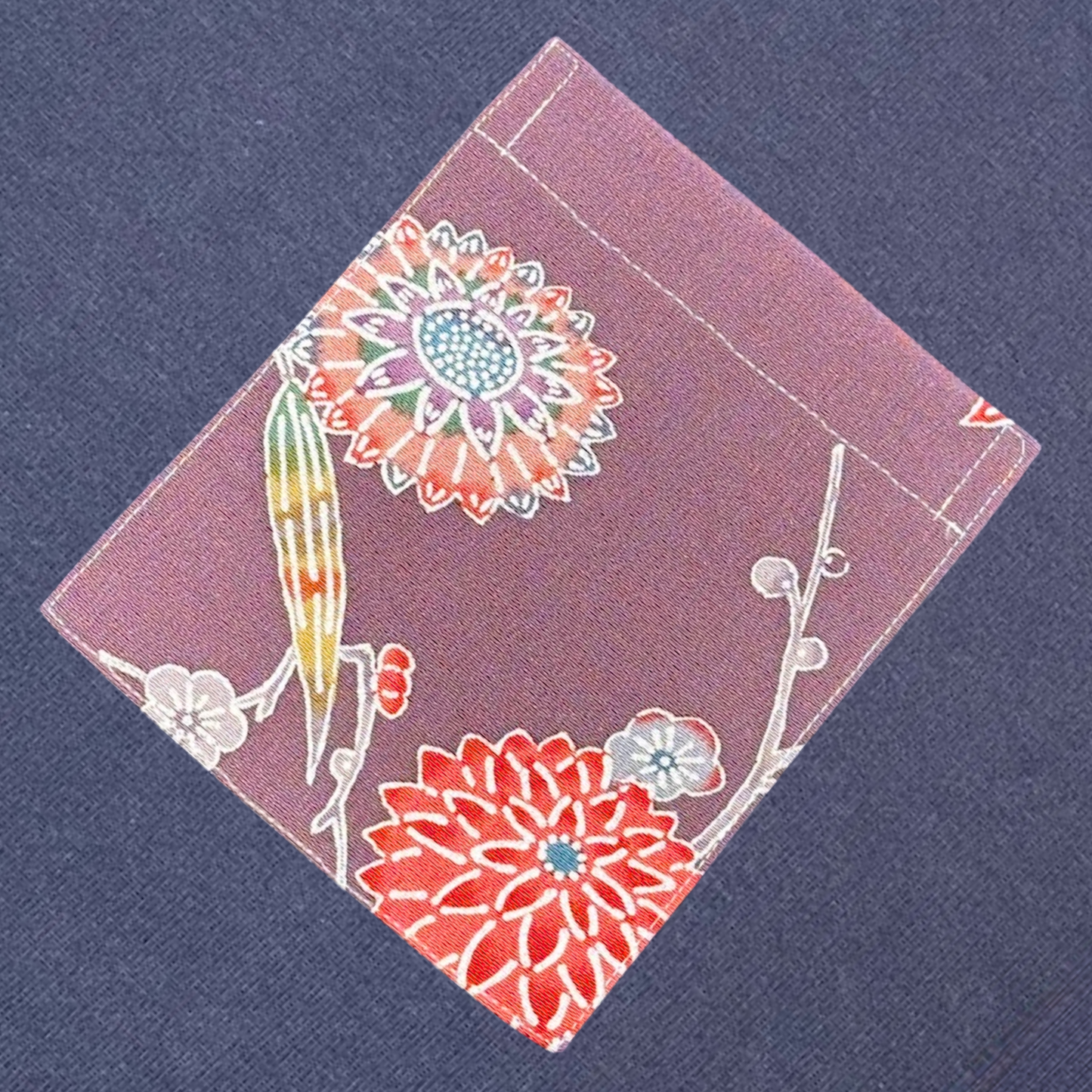 【Size:XL】着物Tシャツ Navy 084