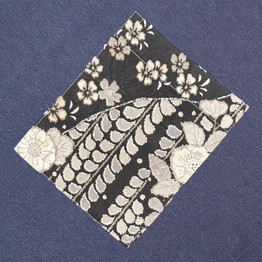【Size:XL】着物Tシャツ Navy 074
