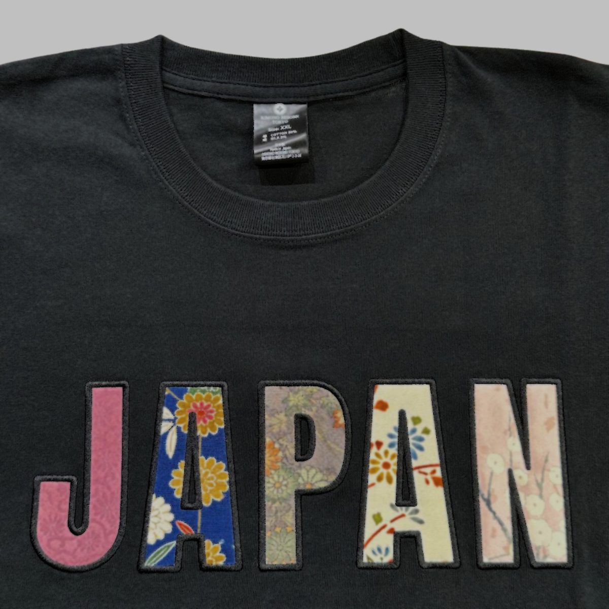 【Size:XL】着物 JAPAN Tシャツ Black 16