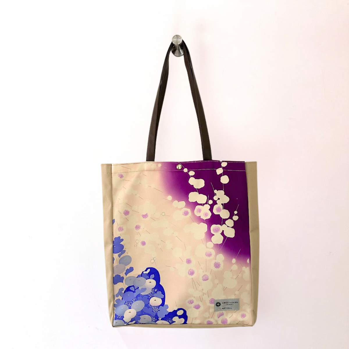 Kimono Tote with depth Beige 34