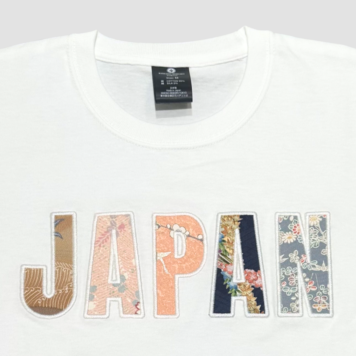 【Size:M】着物 JAPAN Tシャツ White 01