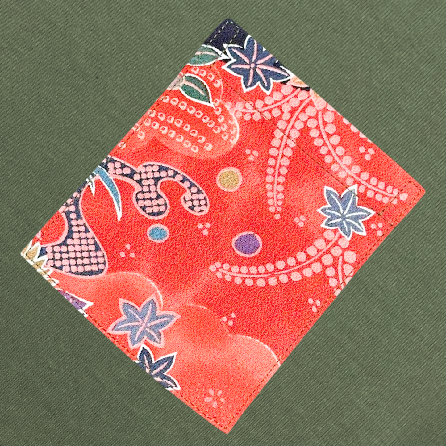 【Size:M】着物Tシャツ Olive 055