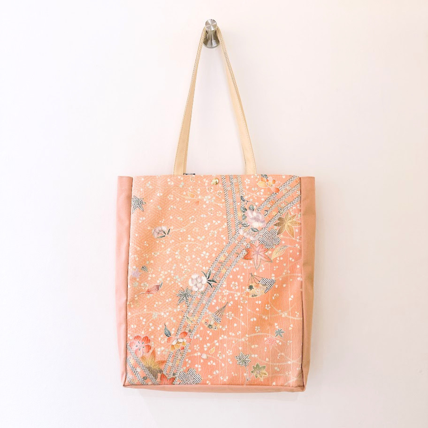 Kimono Tote with depth Pink 32