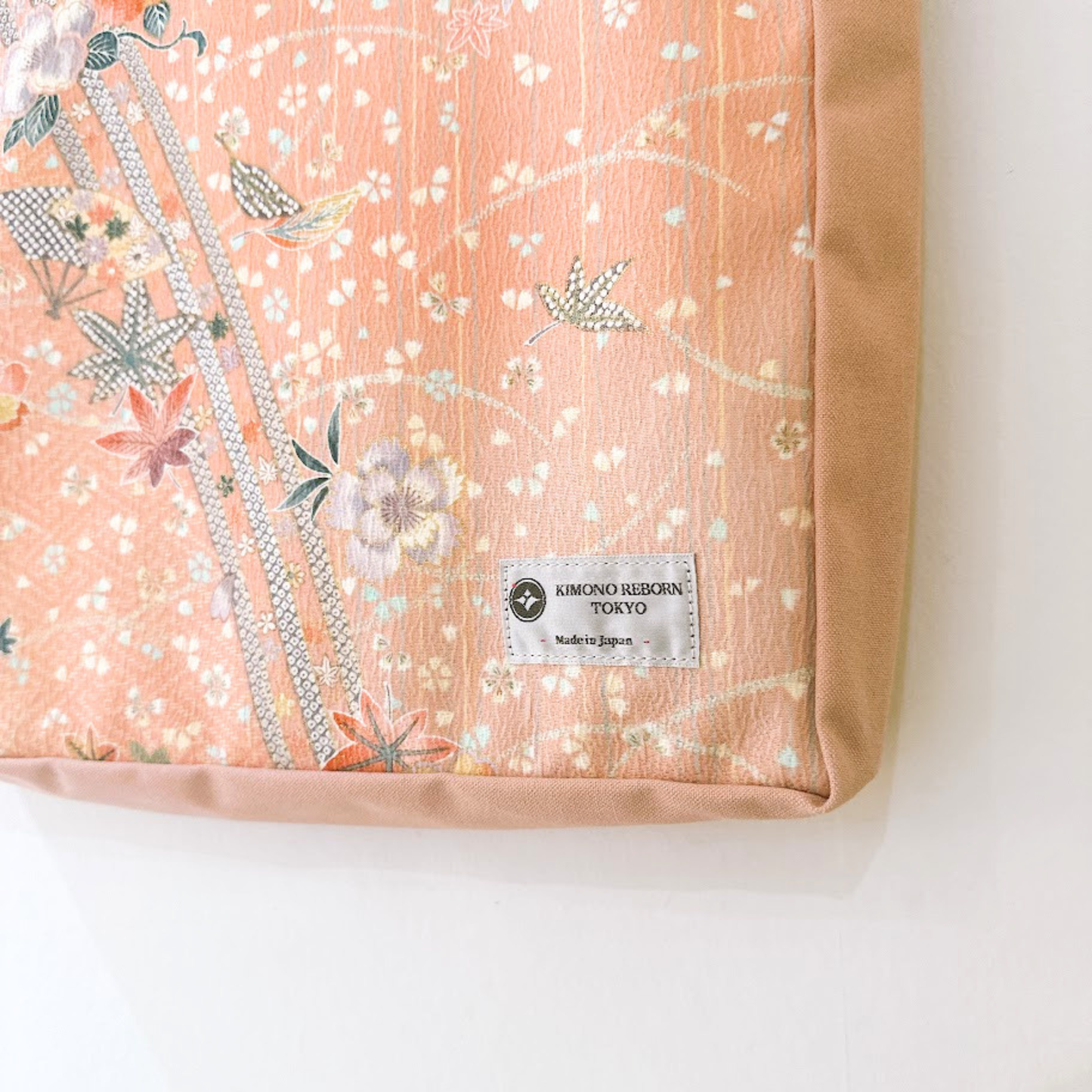 Kimono Tote with depth Pink 32