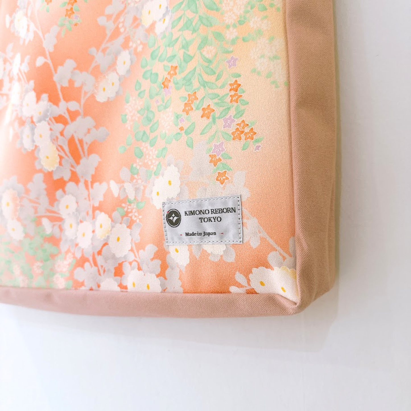 Kimono Tote with depth Pink 33
