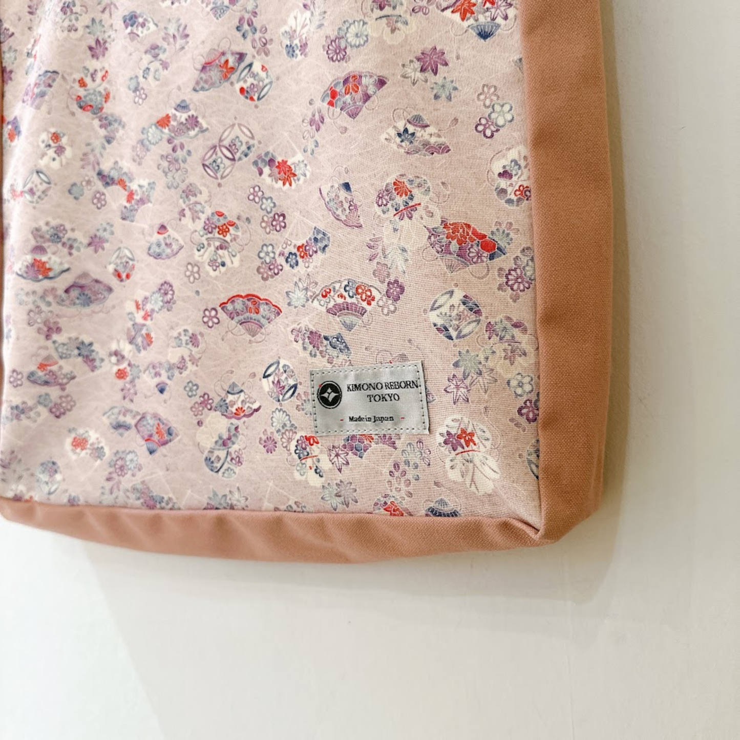 Kimono Tote with depth Pink 23