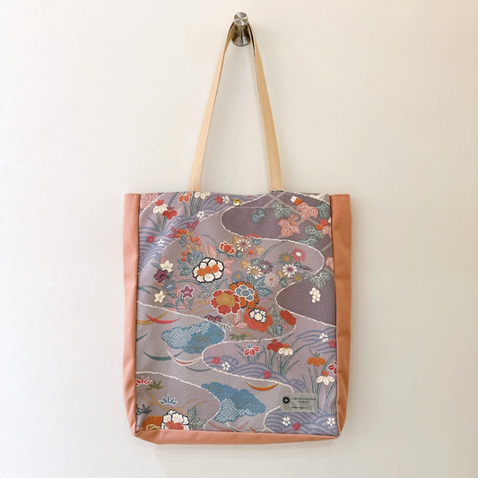 マチ付きトートバッグ　ピンク 24