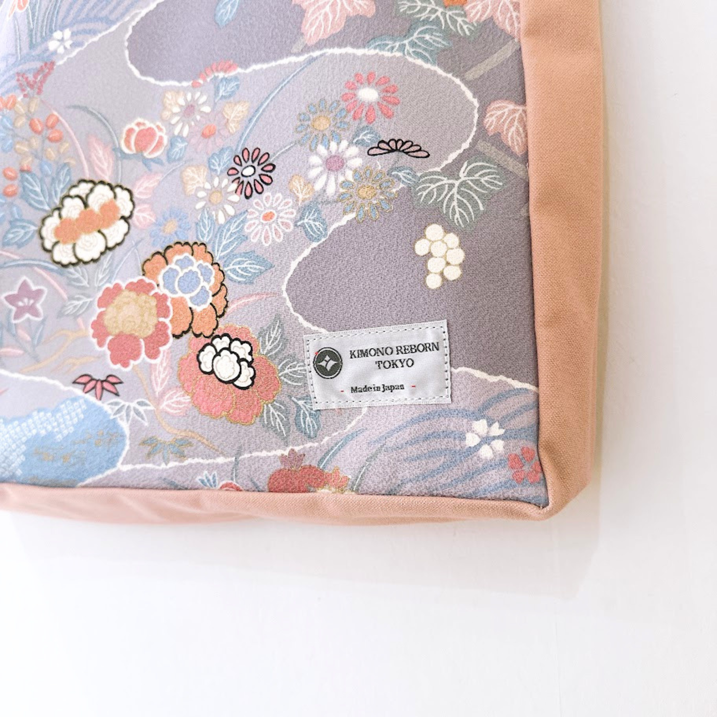 Kimono Tote with depth Pink 34