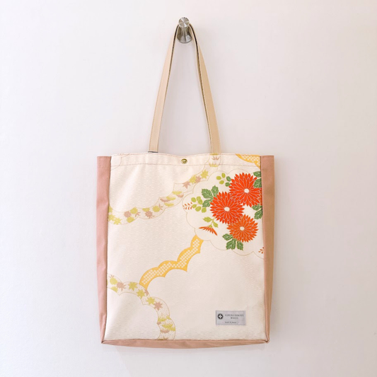 Kimono Tote with depth Pink 35