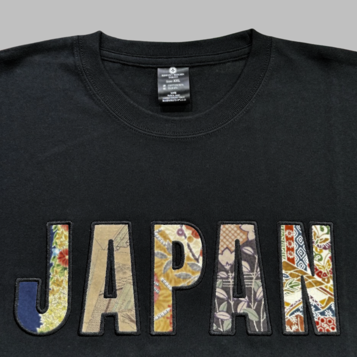 【Size:XL】着物 JAPAN Tシャツ Black 17