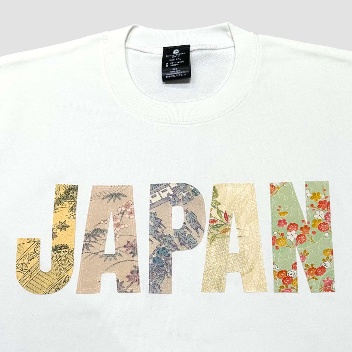 【Size:XXL】着物JAPANスウェット White 02