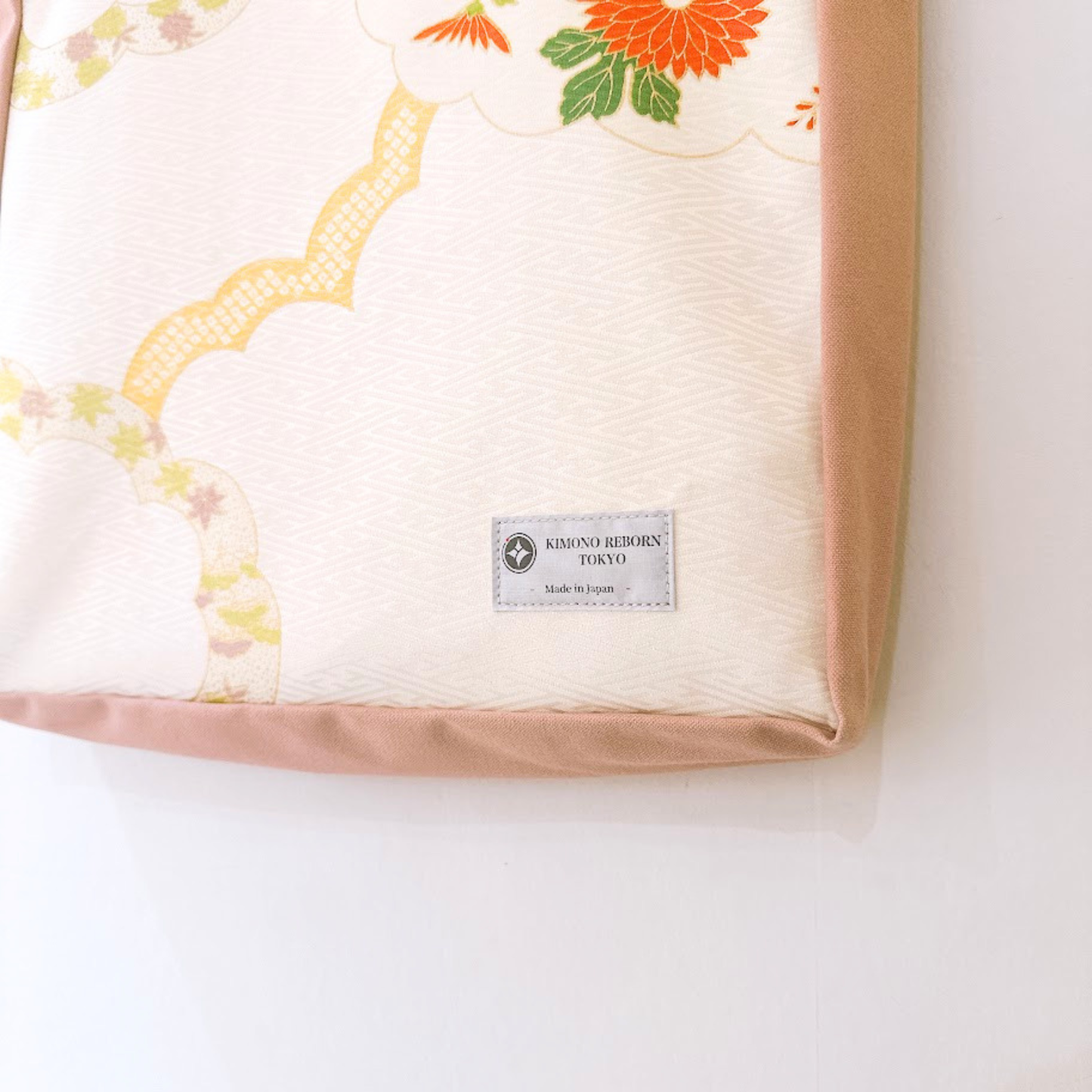 Kimono Tote with depth Pink 35