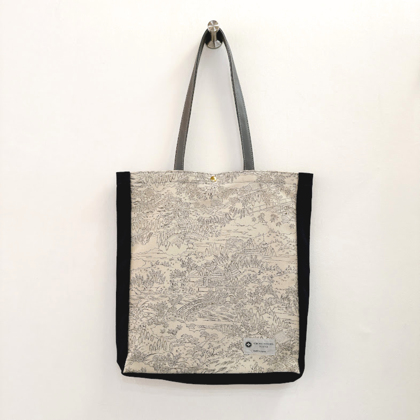 Kimono Tote with depth Navy 31