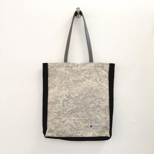 Kimono Tote with depth Navy 31