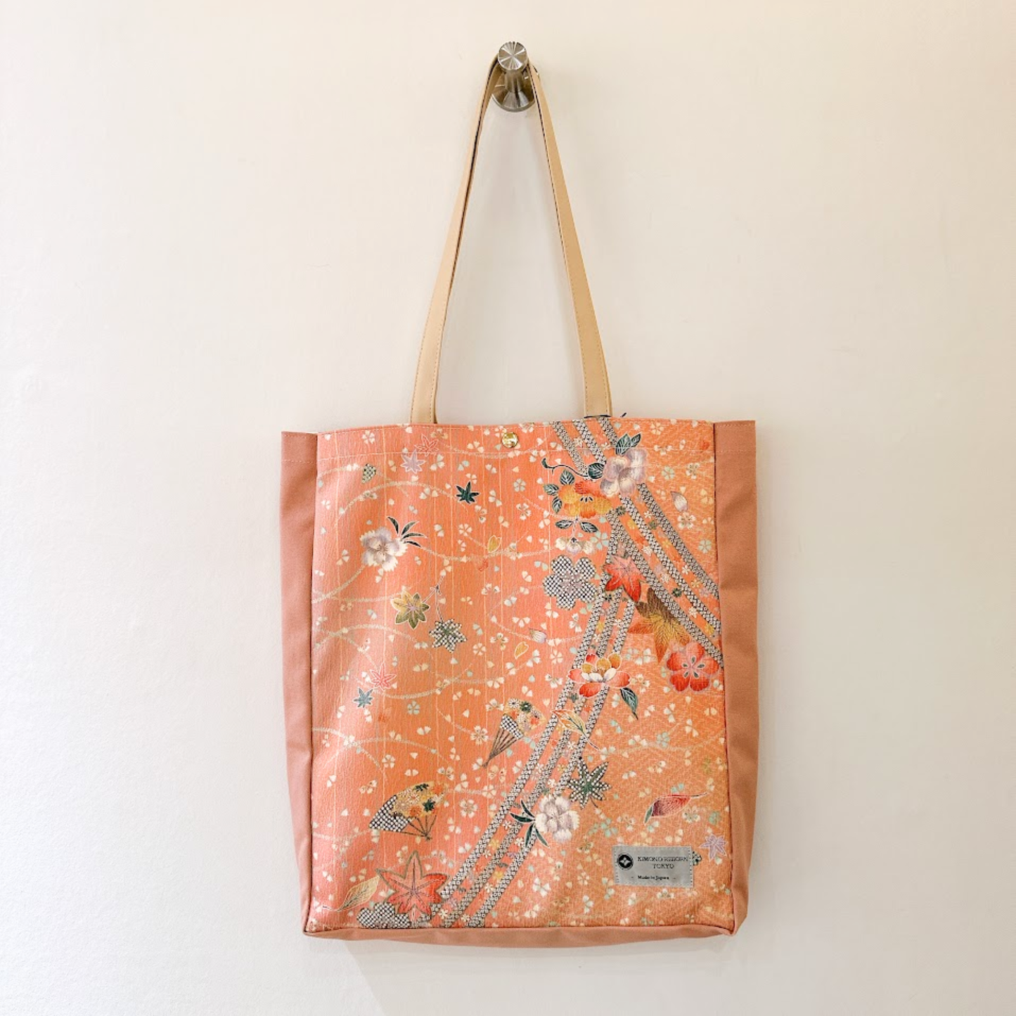 Kimono Tote with depth Pink 28