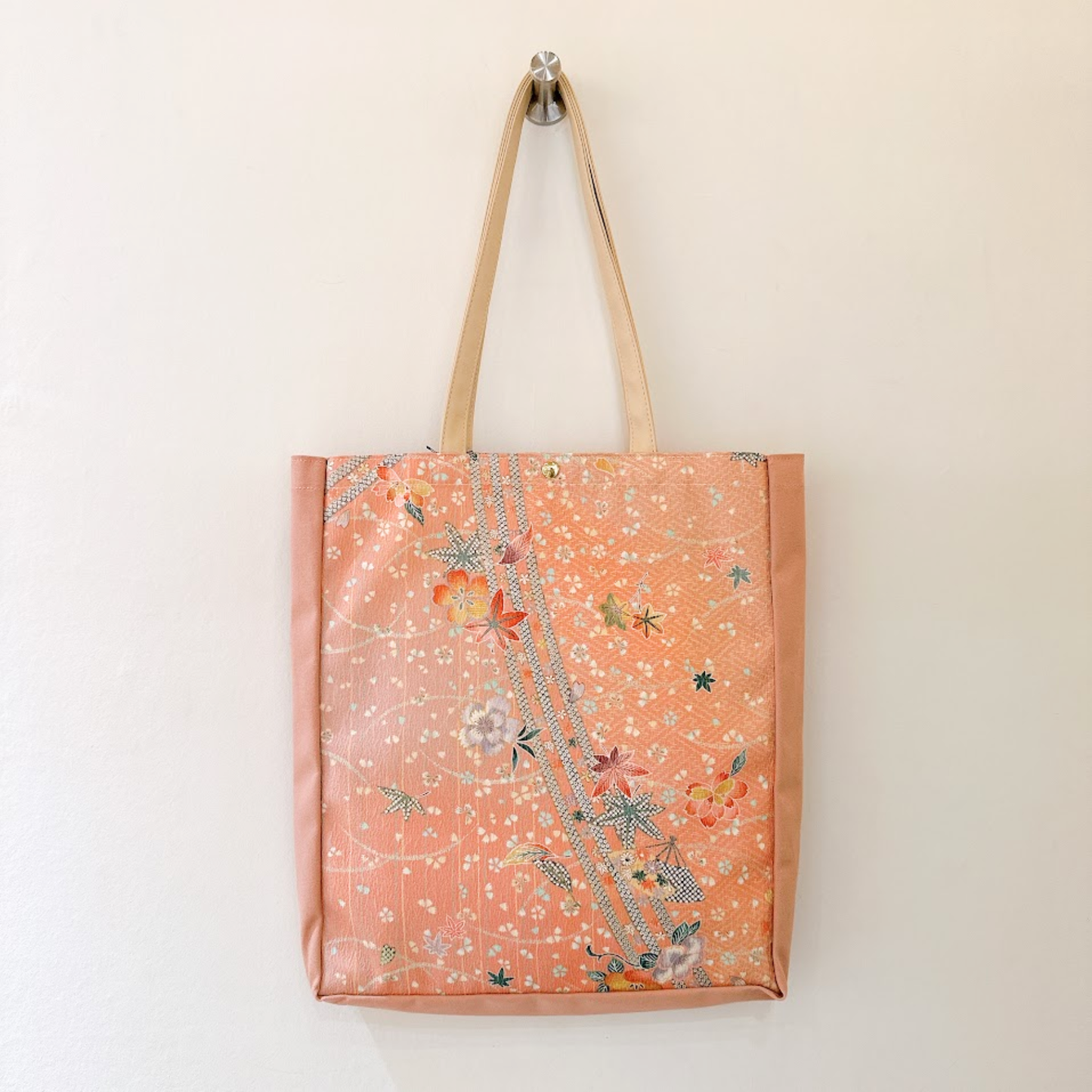 Kimono Tote with depth Pink 28