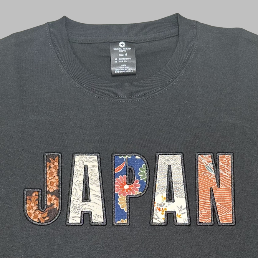 【Size:M】Kimono JAPAN T-shirt Black 03