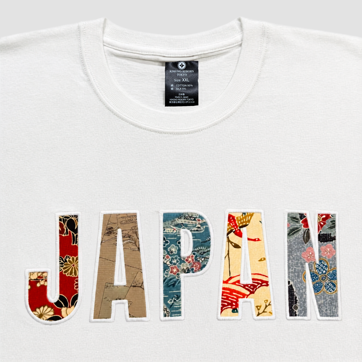 【Size:XL】着物 JAPAN Tシャツ White 18