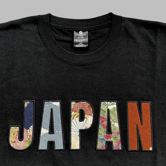 【Size:XL】着物 JAPAN Tシャツ Black 18