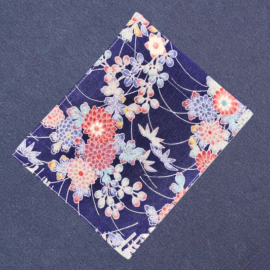 【Size:XL】着物Tシャツ Navy 075