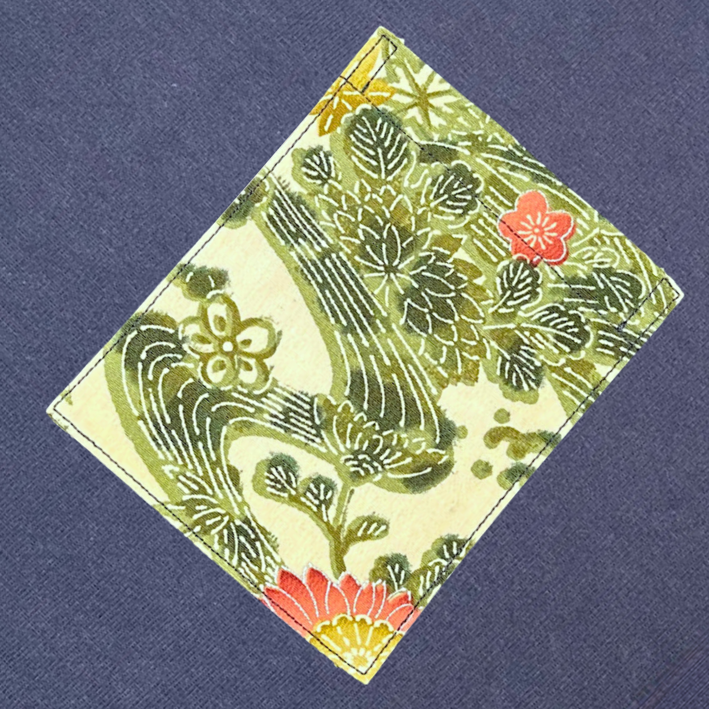 【Size:L】Kimono T-shirt, Navy 065