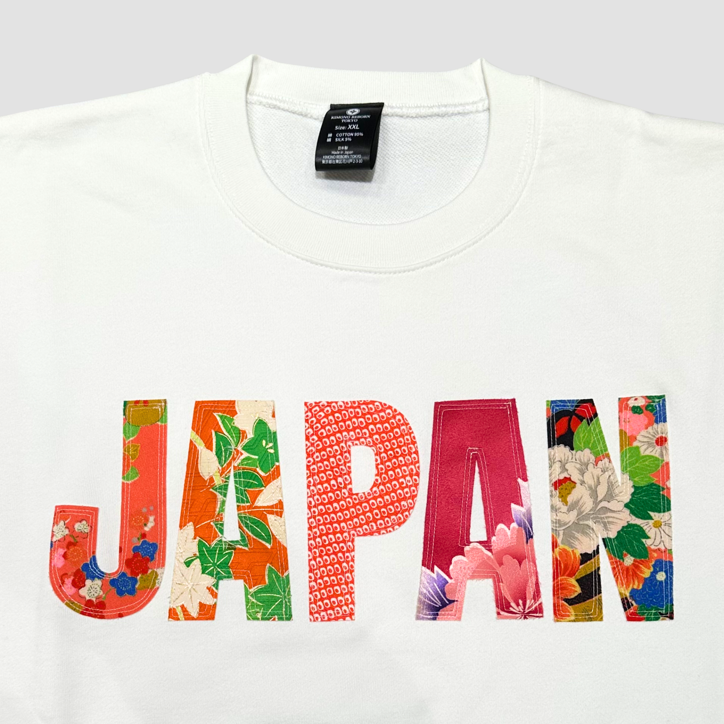 【Size:XXL】着物JAPANスウェット White 03