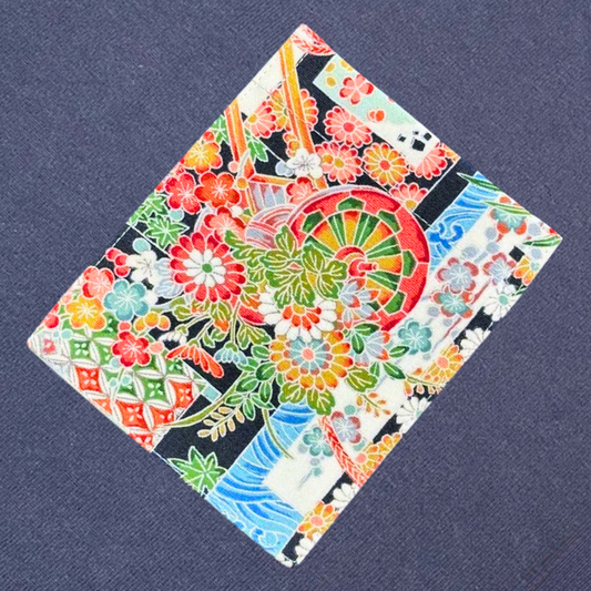 【Size:XL】着物Tシャツ Navy 078