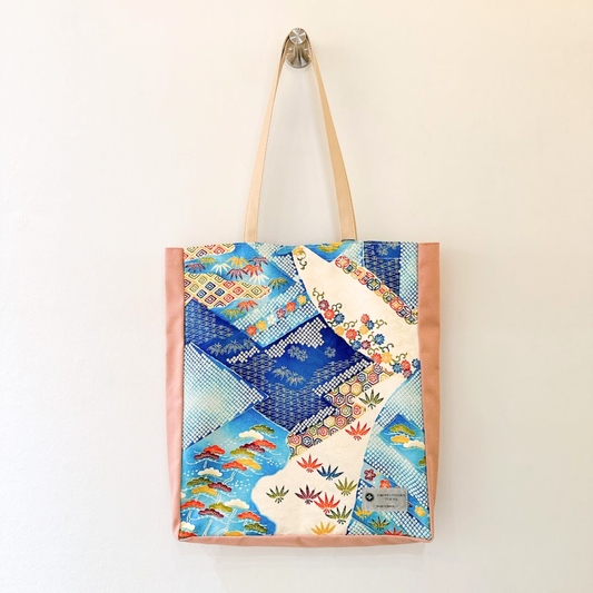 マチ付きトートバッグ　ピンク 29