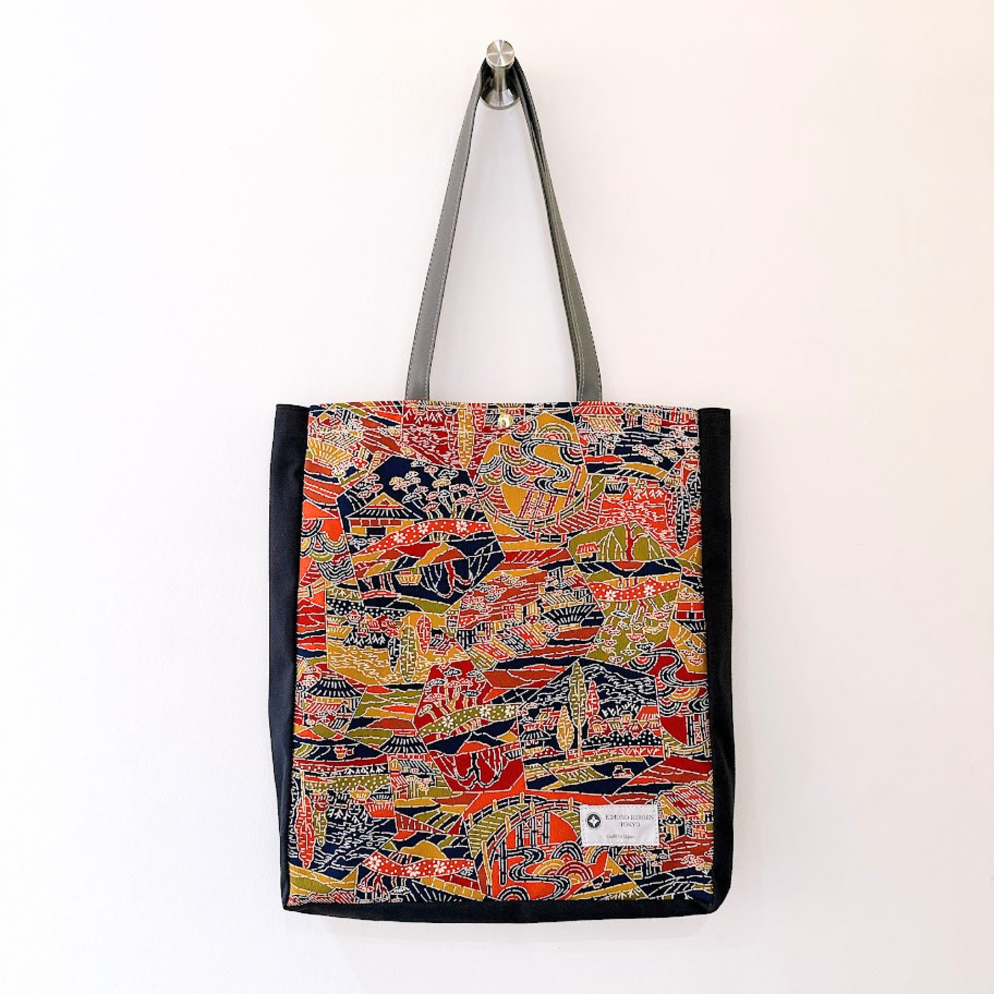 Kimono Tote with depth Navy 40