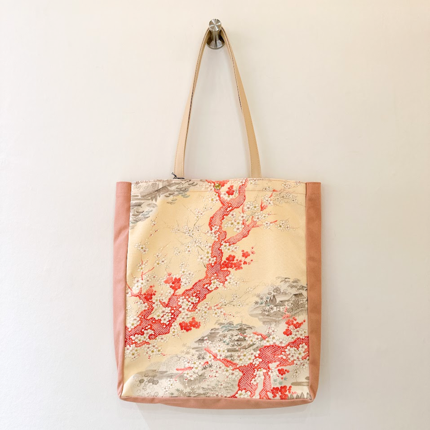 Kimono Tote with depth Pink 30
