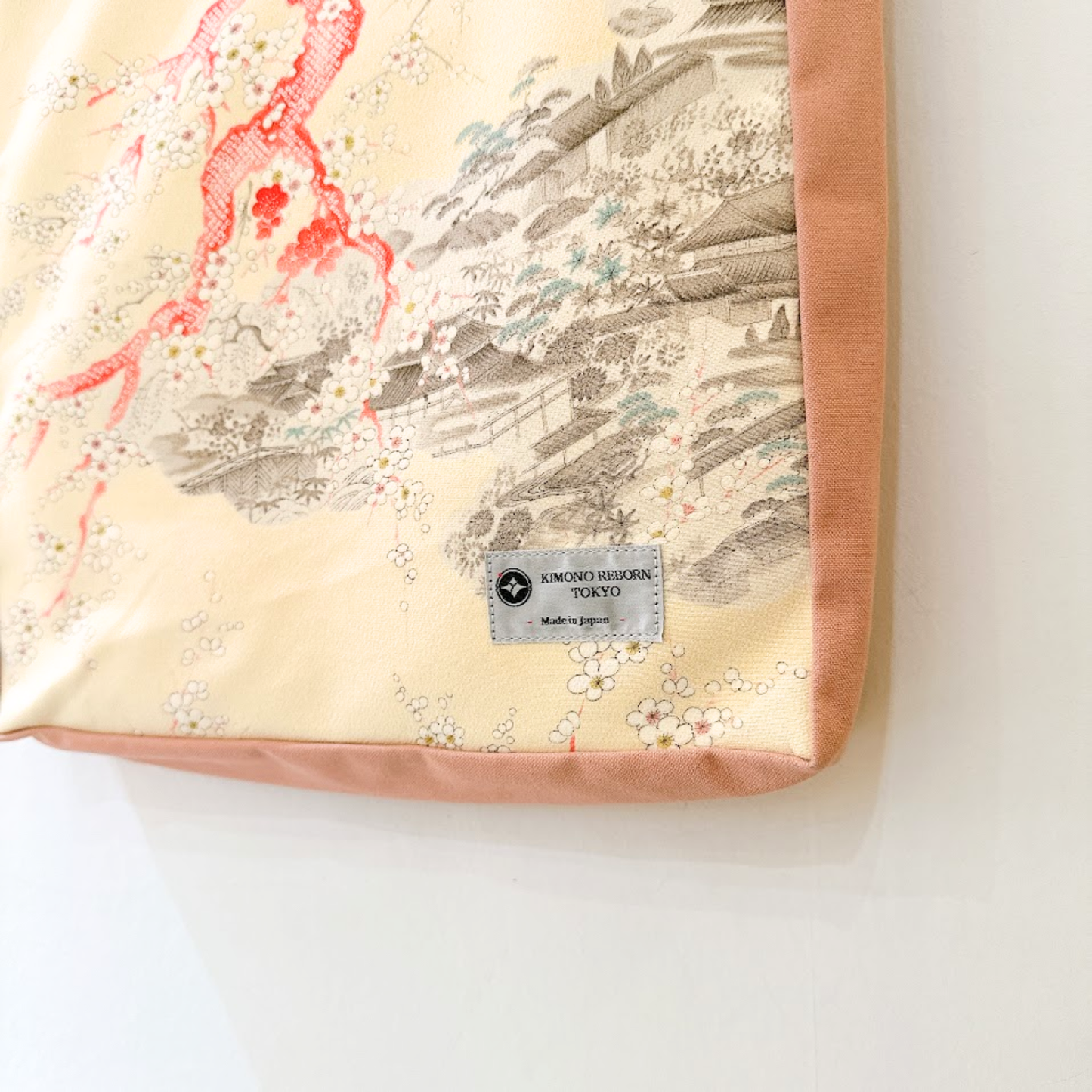 Kimono Tote with depth Pink 30