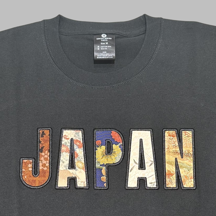 【Size:M】着物 JAPAN Tシャツ Black 04