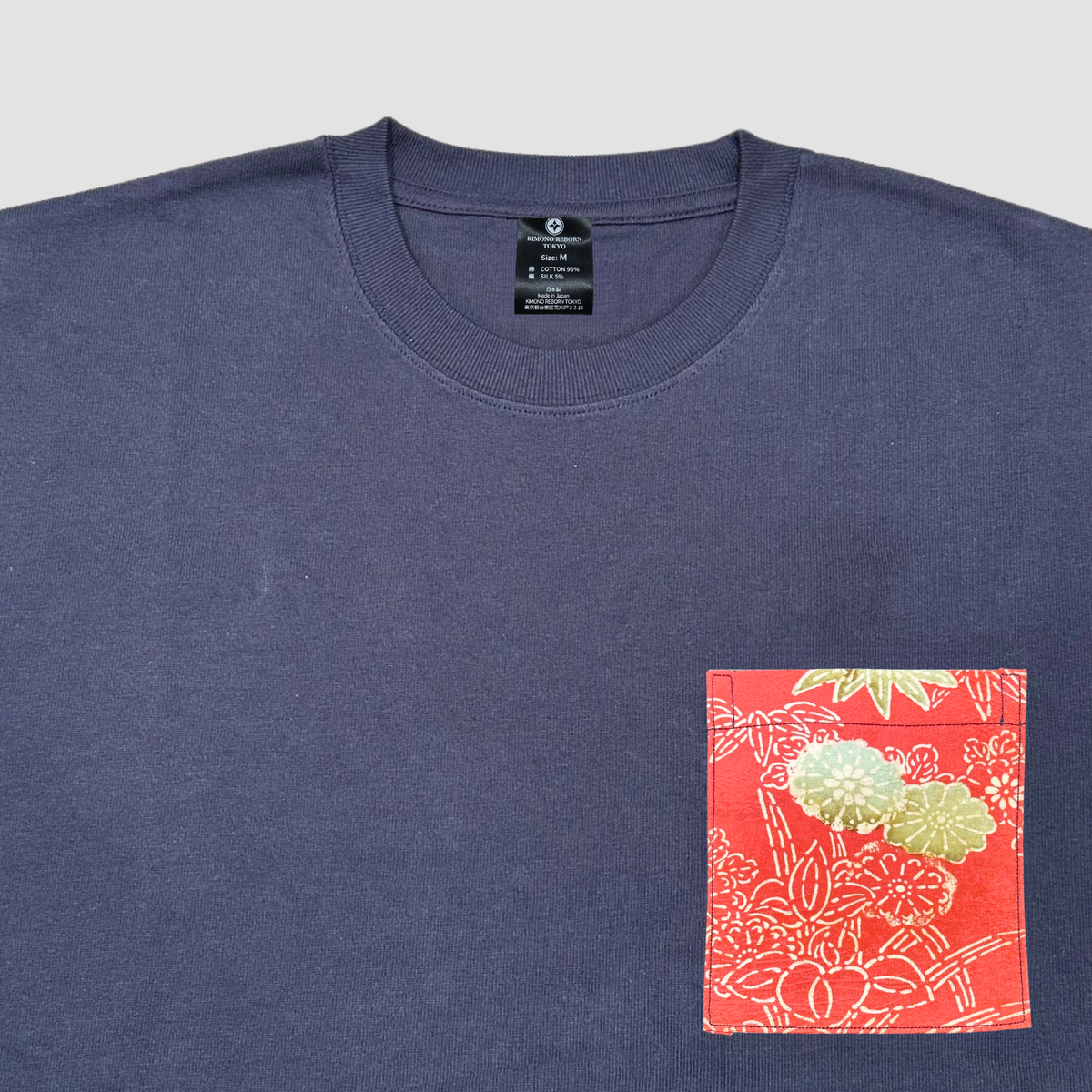 【Size:M】着物Tシャツ Navy 102
