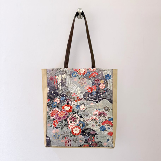 Kimono Tote with depth Beige 27