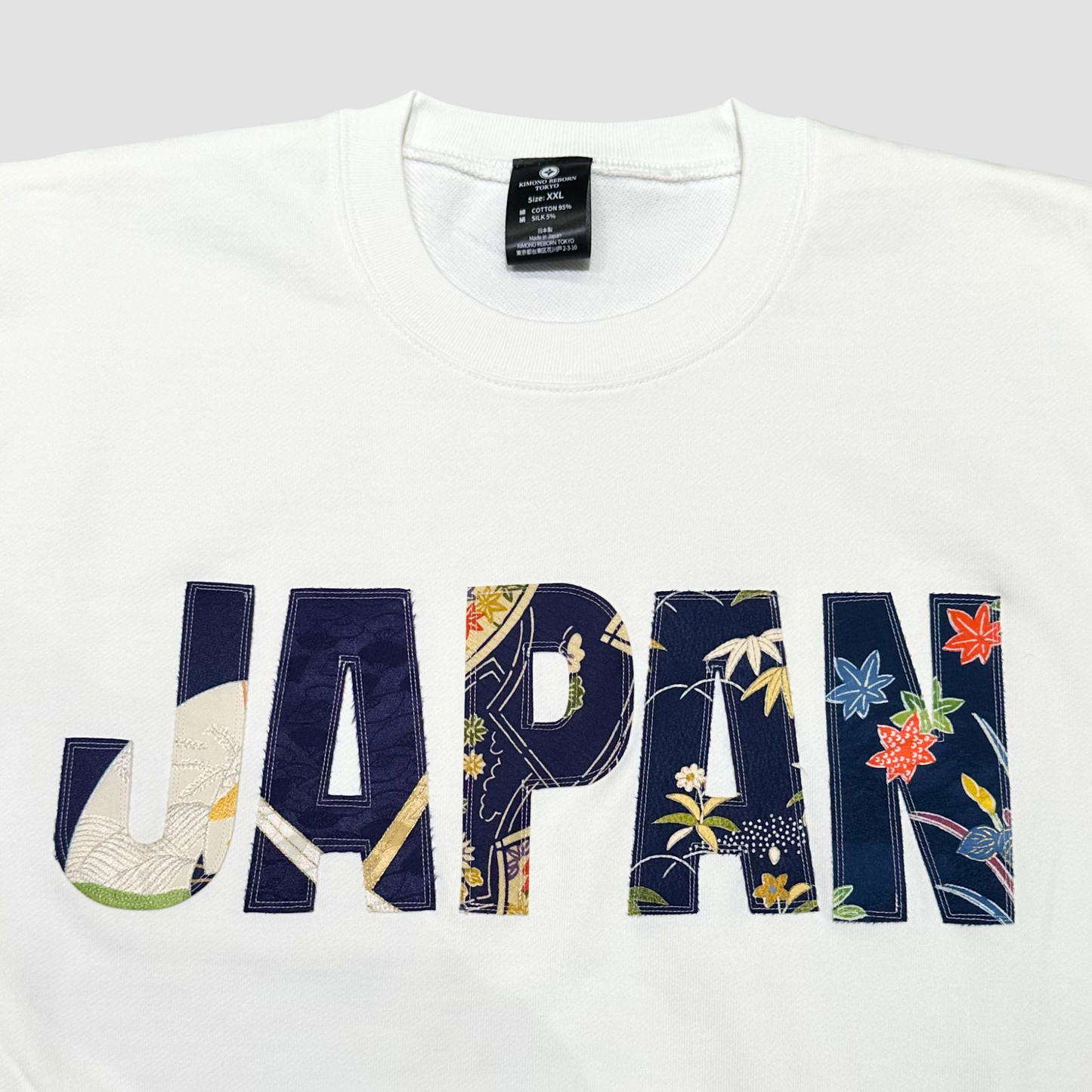 【Size:XXL】着物JAPANスウェット White 04
