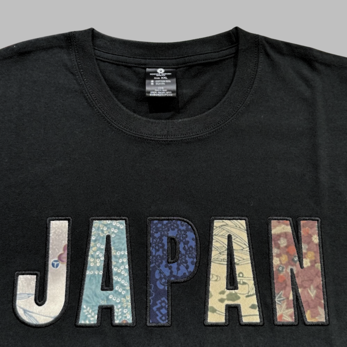 【Size:XL】着物 JAPAN Tシャツ Black 19